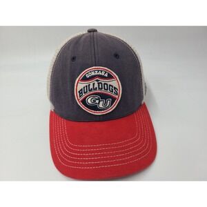 Gonzaga University Bulldogs Russell Mesh Trucker Snapback Hat Cap NCAA Blue Red